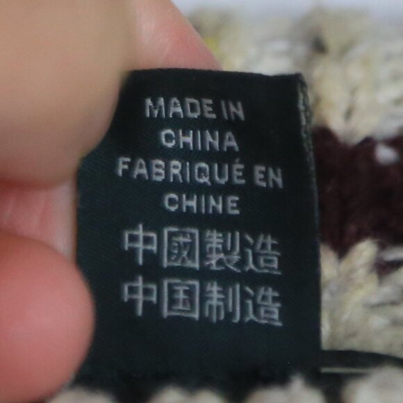 Roots Acrylic Wool Knit Speckled Oat Mix Crewneck Pullover Sweater Size Small - Picture 4 of 9